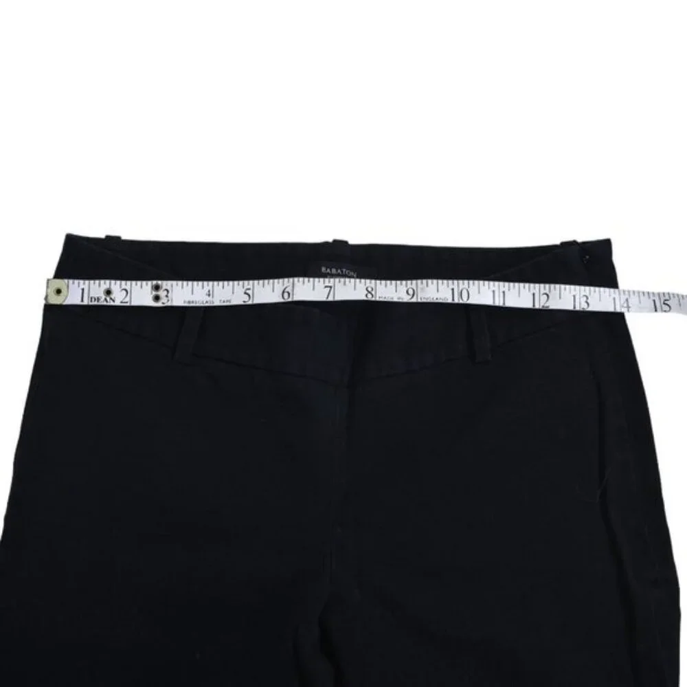 Aritzia Babaton Black Bi Stretch Ellis Low Rise Slim Leg  Ankle Size 4 - Picture 8 of 10